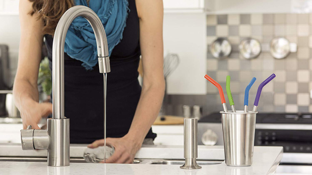 Klean Kanteen Stainless Steel Straw Set with Safe Silicone Flex Tip | $7 | Amazon